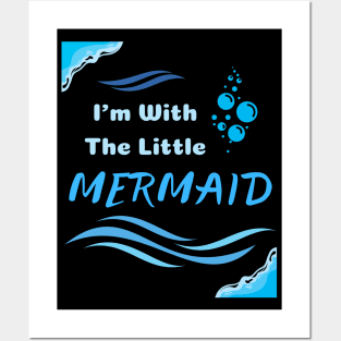 I'm With the Little Mermaid - Parent's Halloween Posters and Art